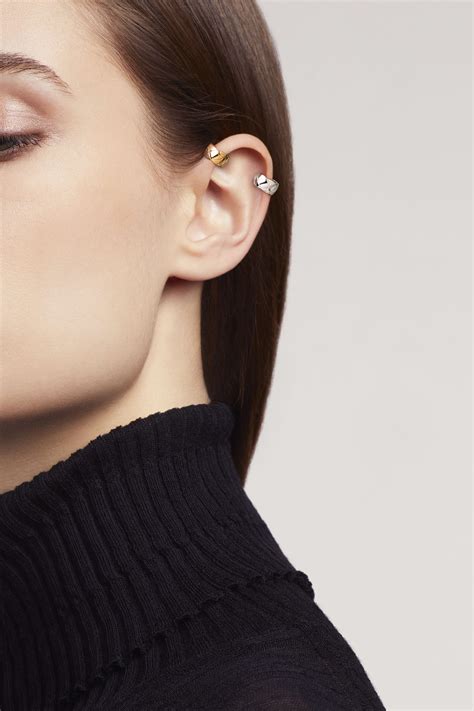 ear cuff chanel|Chanel classic earrings.